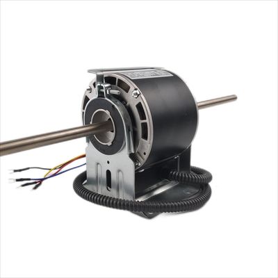 100-220V Central AC Unit Fan Motor Satu Fase 10-120W Fase Tunggal Dengan Pemasangan Shell Untuk Penanganan Udara