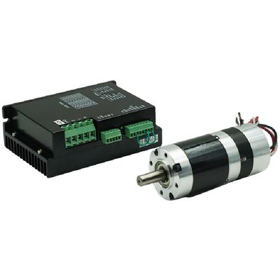 56JBX DC24v 20-100W Brushless Geared Motor Dengan Planetary Gearbox Untuk Peralatan Kontrol Presisi
