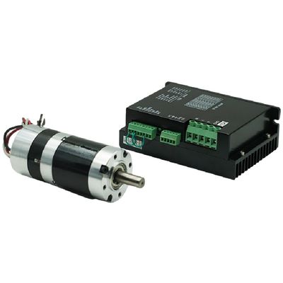 56JBX DC24v 20-100W Brushless Geared Motor Dengan Planetary Gearbox Untuk Peralatan Kontrol Presisi