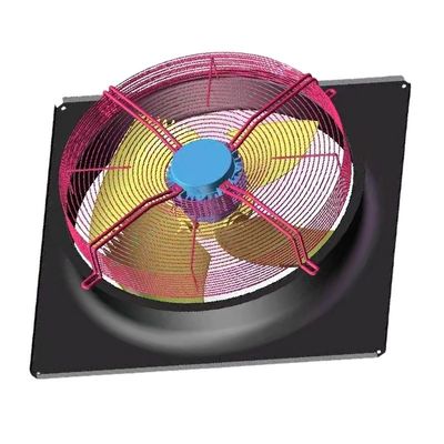 3 Phase Industrial Axial Flow Fans Blower 380V 850mm Untuk Unit Saluran Kesatuan