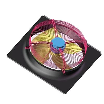 380v 800w Industrial Axial Flow Fans 900mm 3 Phase Axial Fan Untuk Rantai Dingin Beku