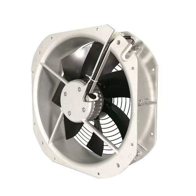 24V Aluminium External Rotor Fan Untuk Pembuangan Panas Air Conditioning Presisi