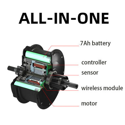AC Brushless DC Motor 100W-500W Torsi Sensing Lipat Motor Hub Sepeda